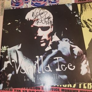 Vanilla Ice signed flat